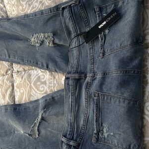 Fashion Nova Ripped Denim Jeans